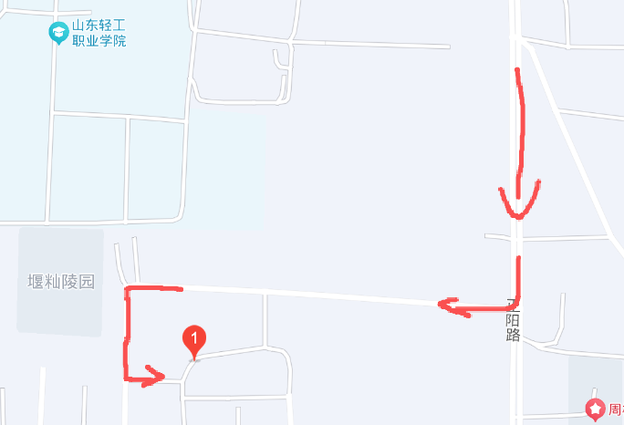 淄博总站园外进站路线